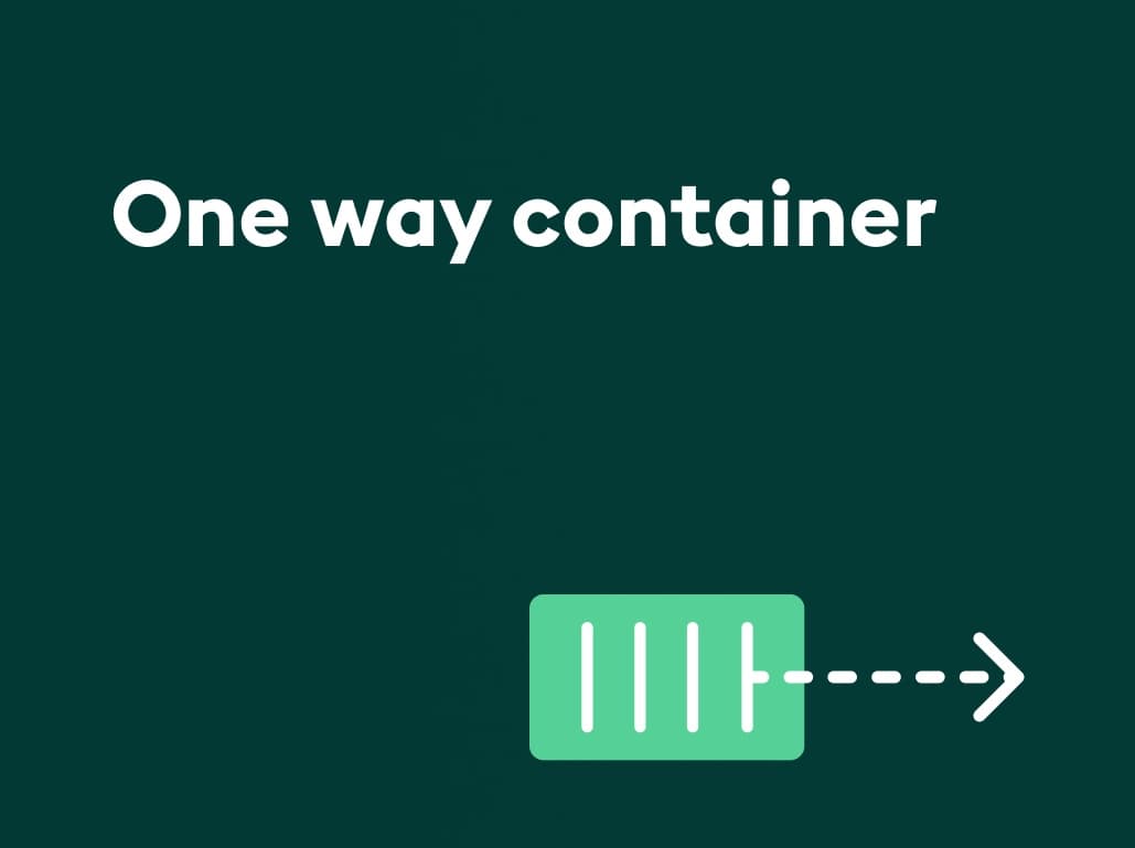 What is one way container and how to lease them 2025 [+vs one trip]