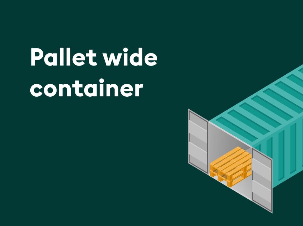 Pallet wide container: Dimensions, benefits [+ how to buy at best prices]