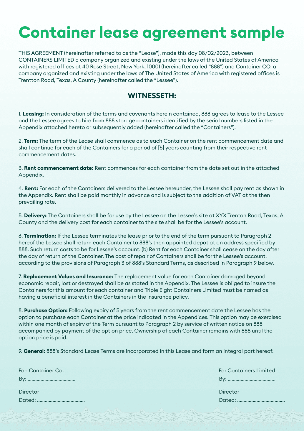 Container Hire Contract Container lease agreements: Here are the 4 types and their benefits ...