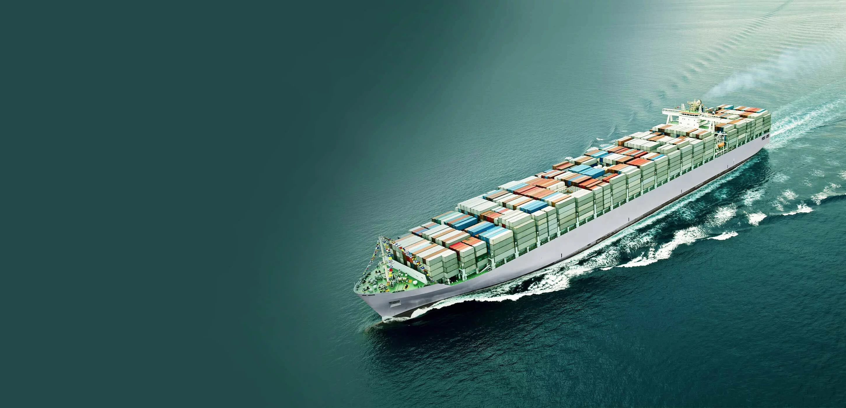 This is a container ship carrying one-way containers