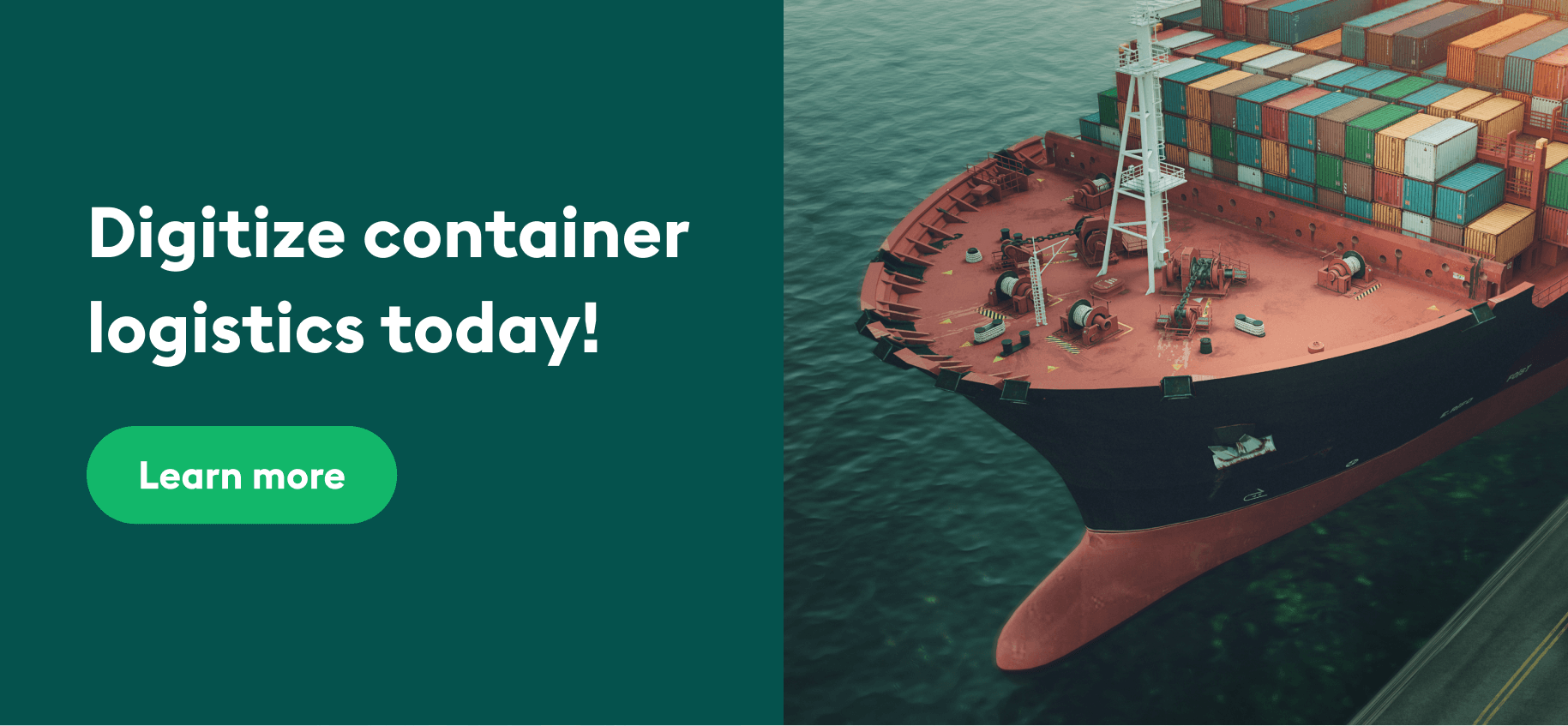 big banner - digitize container logistics