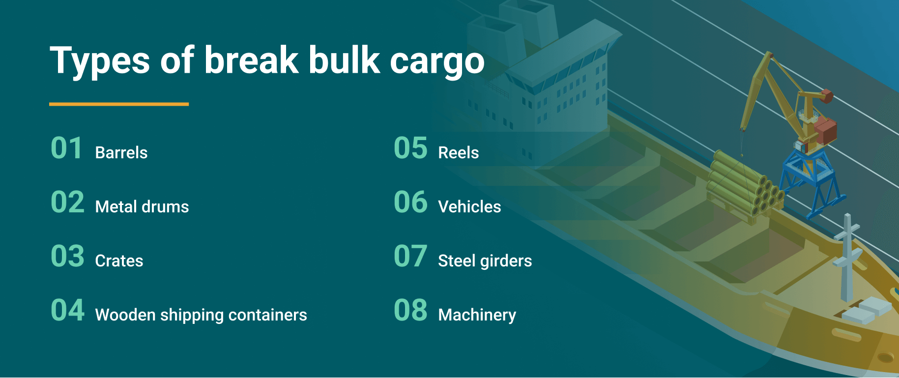 Types of break bulk cargo