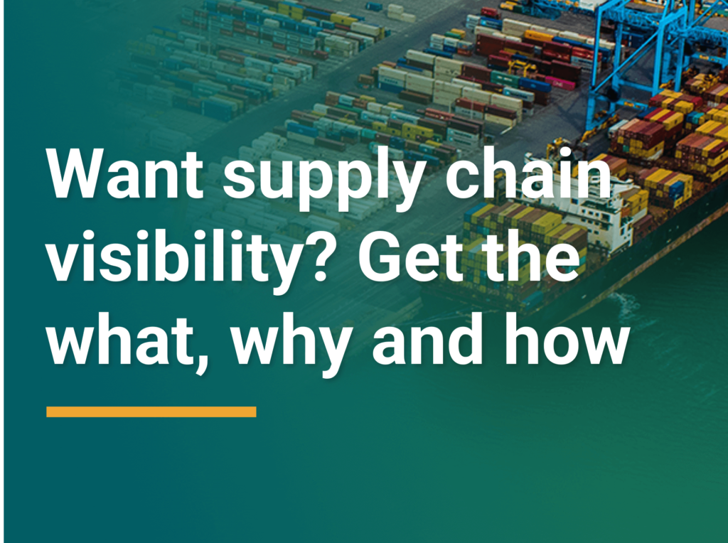 want supply chain visibility? Get the what, why and how here