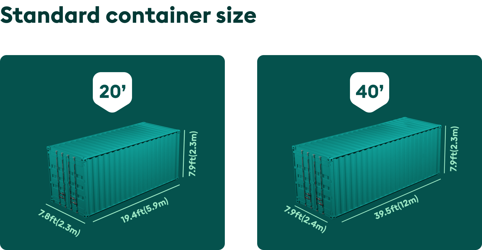 20ft & 40ft container