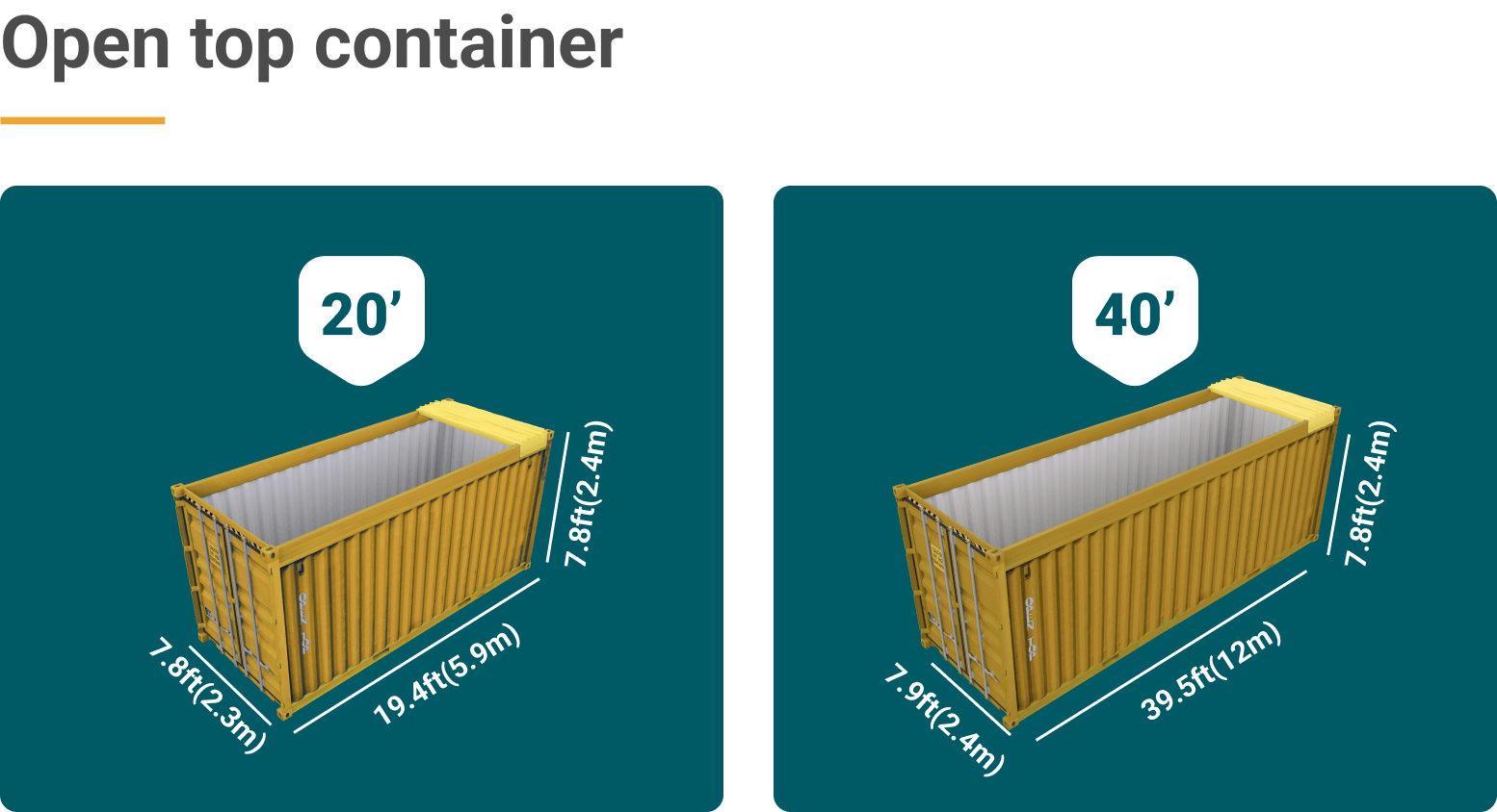 open top container specifications
