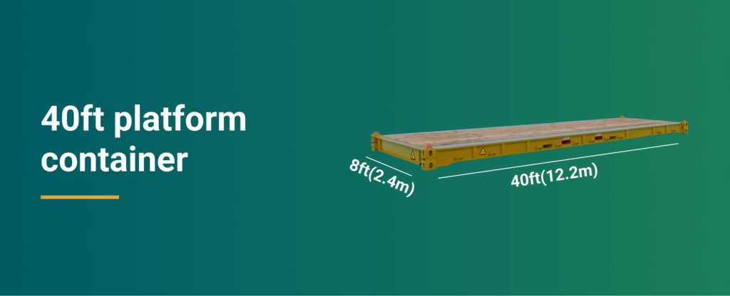 40ft platform containers