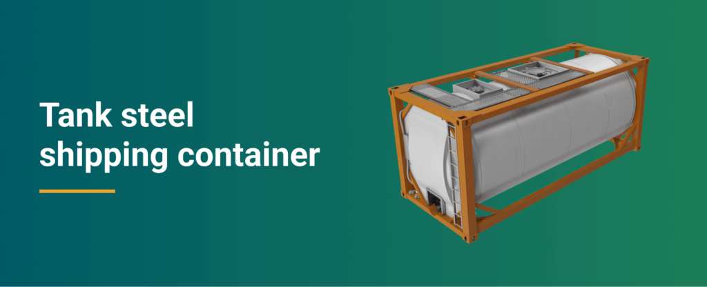 Tank steel shipping containers