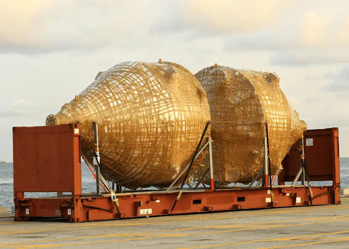 Platform containers for odd-shaped cargo