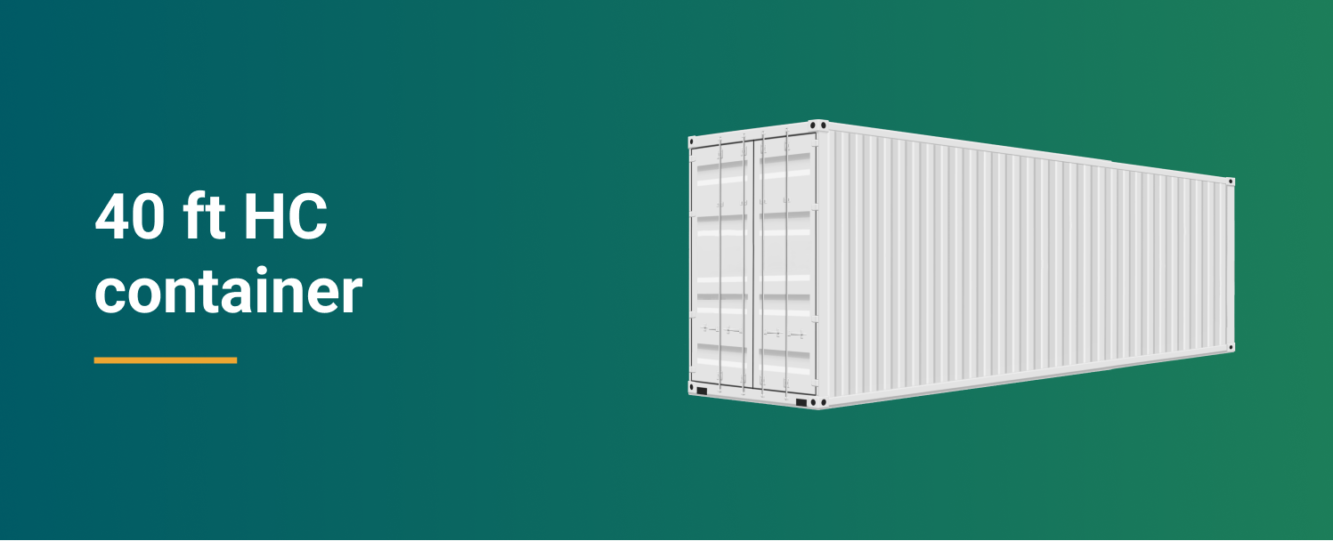 40 foot high cube container