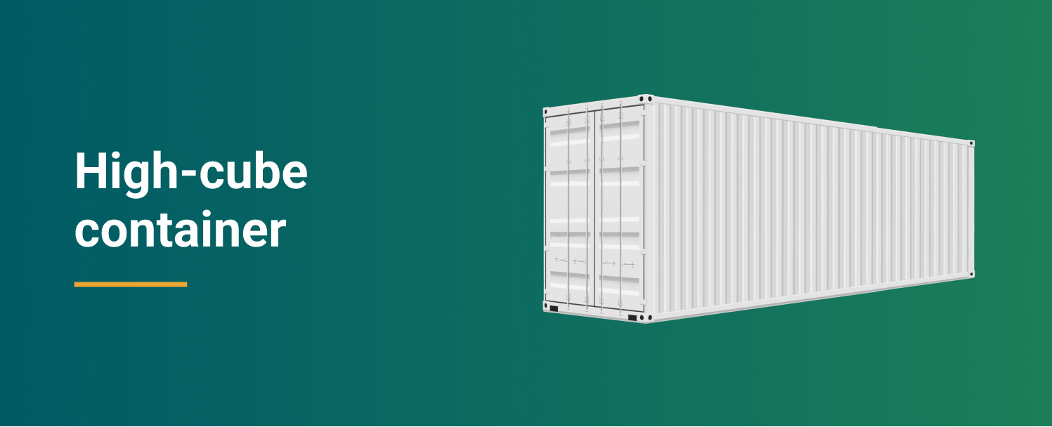 High cube container for rent