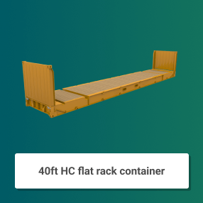 40 HC flat rack lp