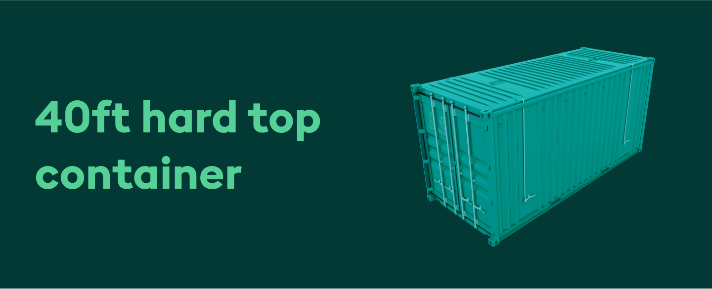 Hard top container 