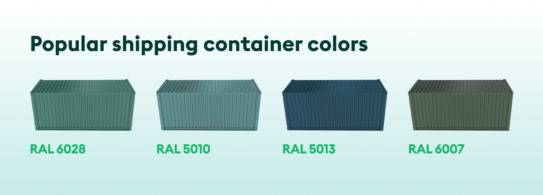Shipping container colors Ultimate guide [& Top 7 shades]