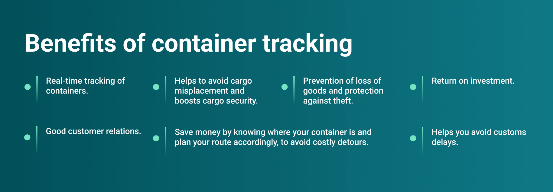 benefits of container tracking