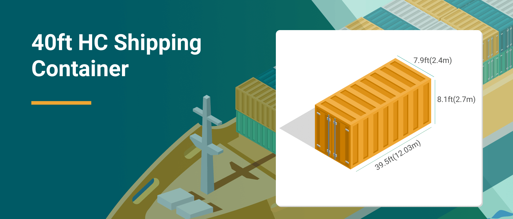 40ft HC shipping container