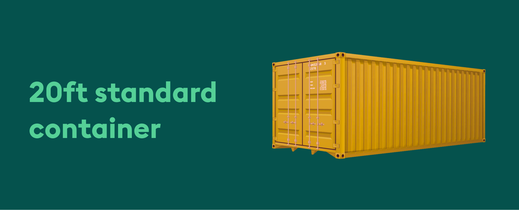 20ft standard container