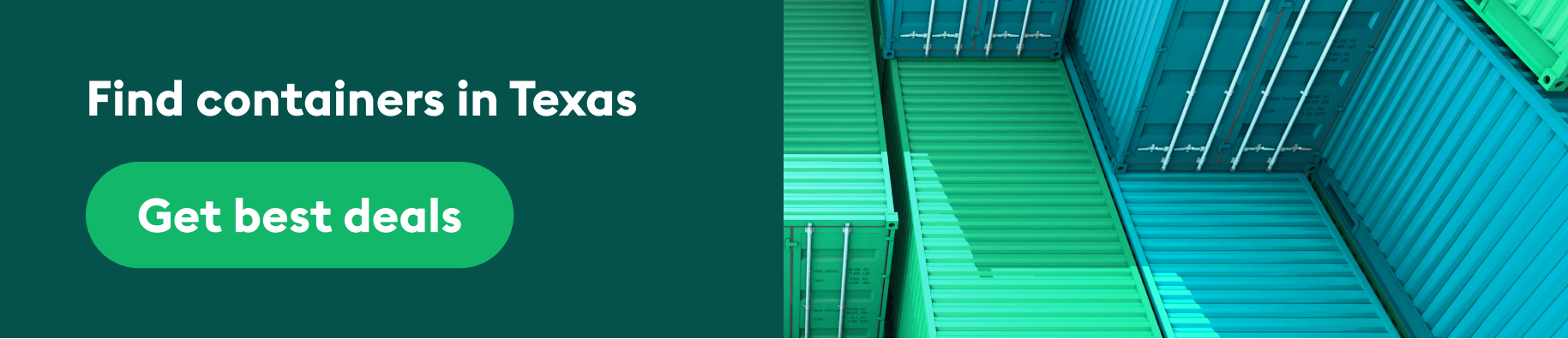 Buy containers in Texas now