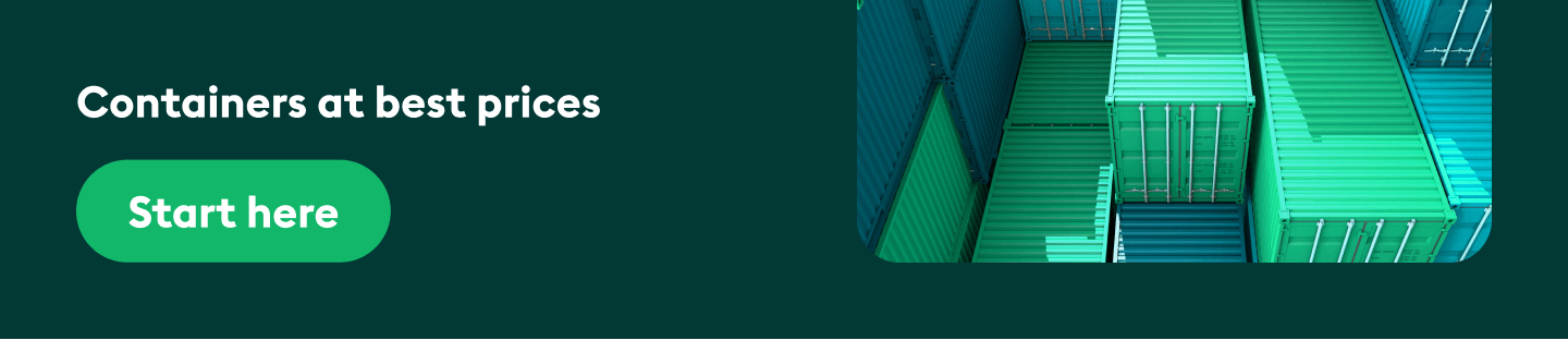 Small banner - Surplus shipping containers