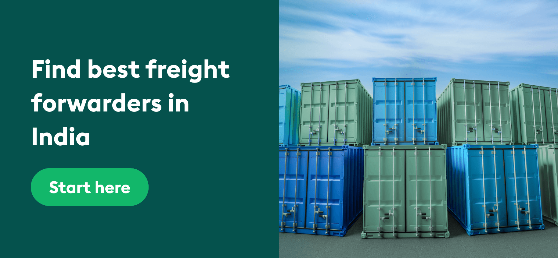 Banner for freight forwarders in India