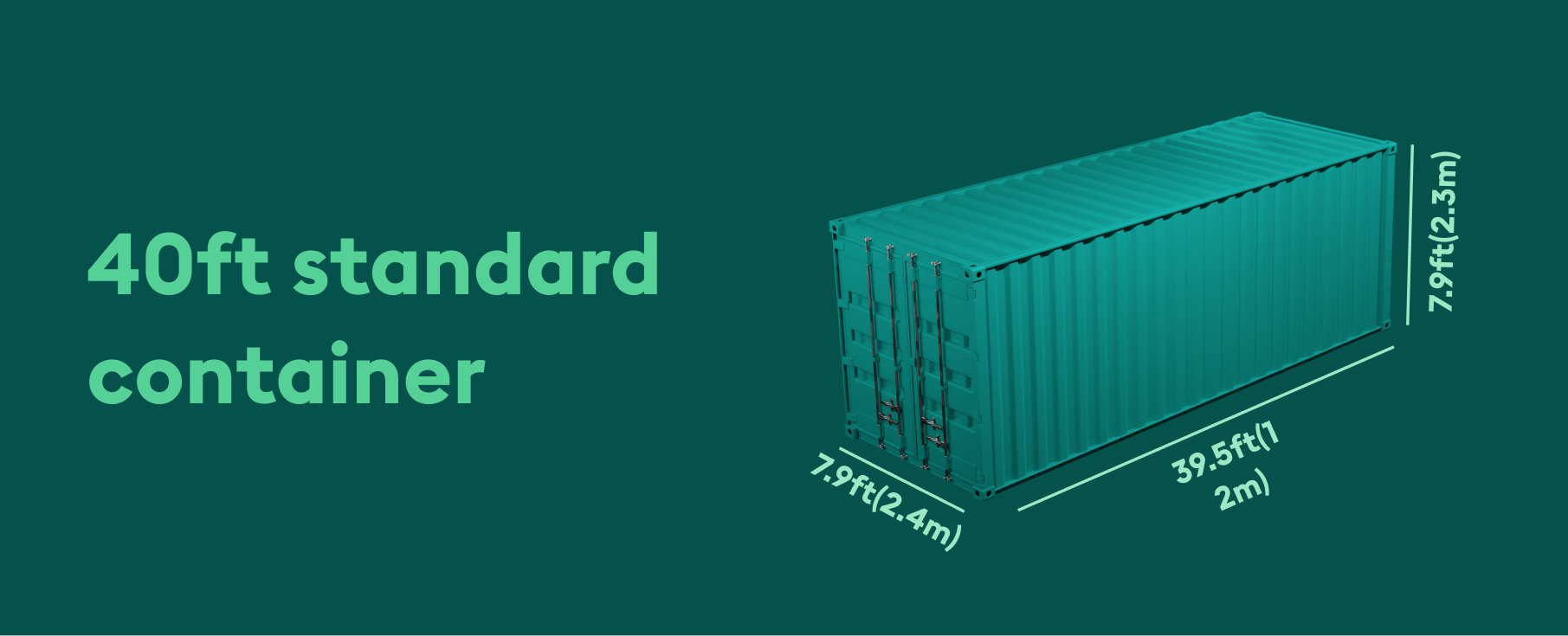 40ft standard container