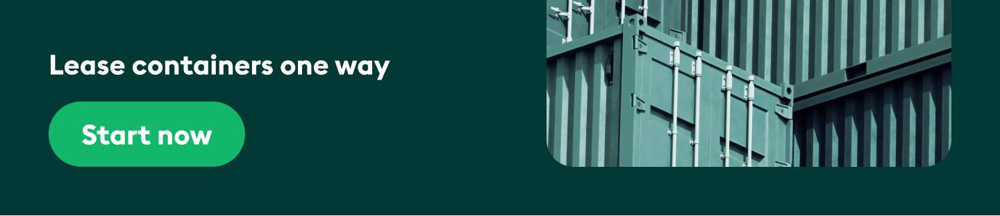 Banner for demo for one way container