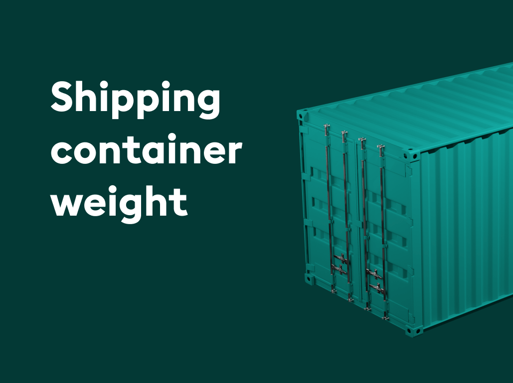 Shipping container weight