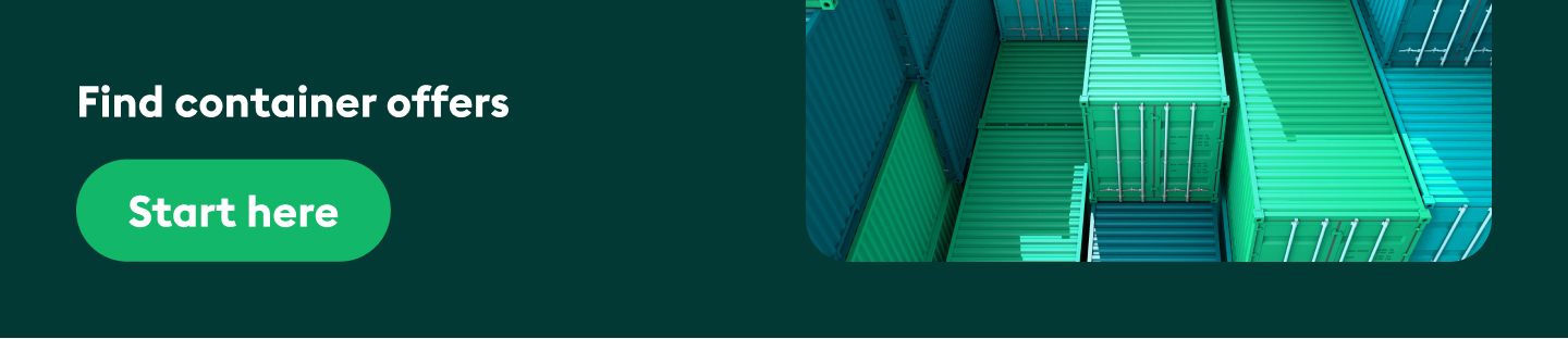 Shipping container weight small banner