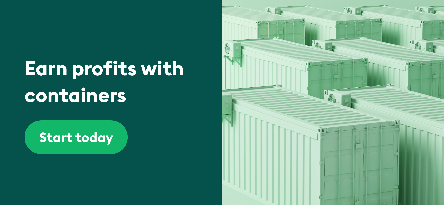 Earn profits with shipping containers