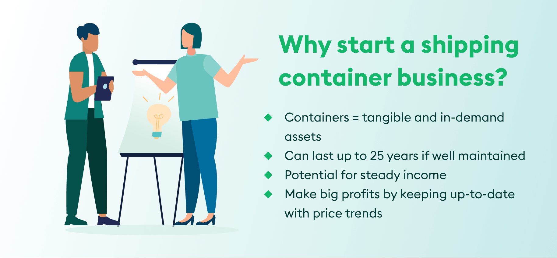 Benefits of a shipping container business