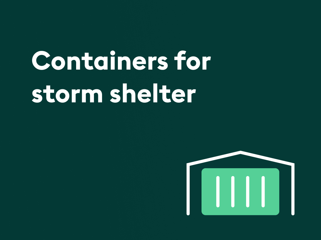 Shipping container storm shelter: How to make one [+get containers for shelters]